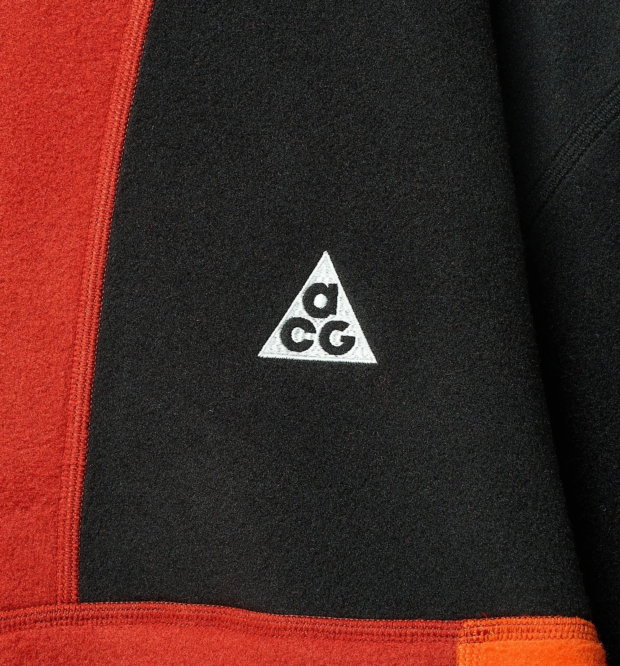 ACG Polartec Wolf Tree Cinnabar Pullover Mens Hoodie - Orange/Black