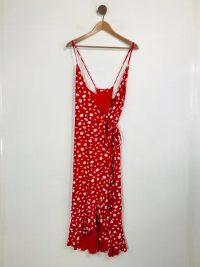 Baukjen Women's Floral Wrap Dress | UK12 | Red