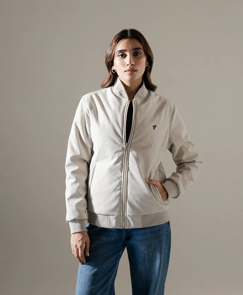 Cream Soft Shell Jacket (Women)