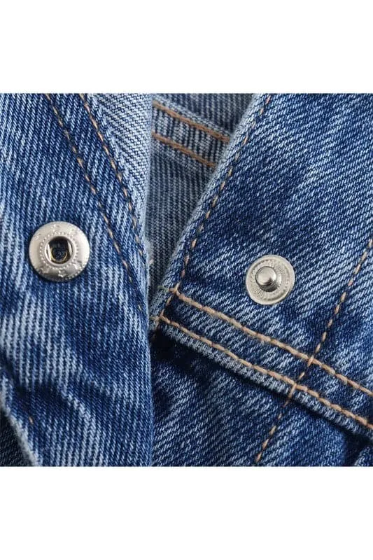 CY989 Denim Cropped Jacket