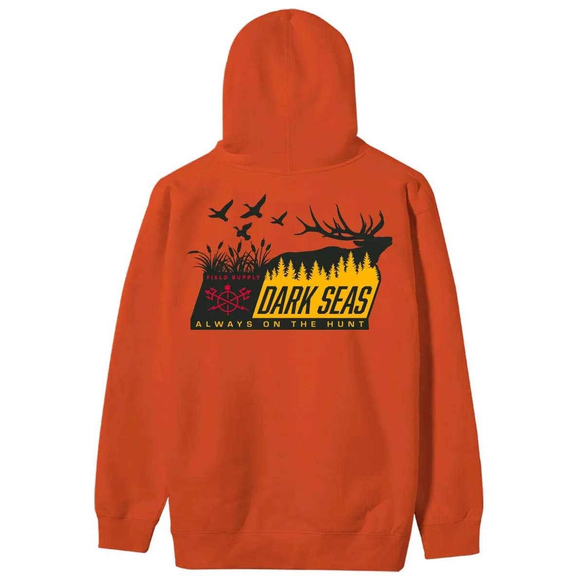 Dark Seas Provisions Hoodie - Safety Orange