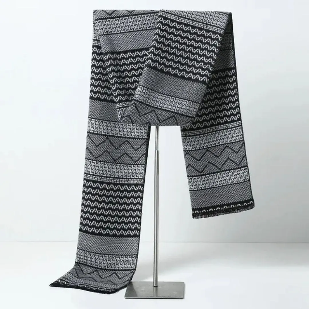Designer Men's Cashmere Plaid Scarf