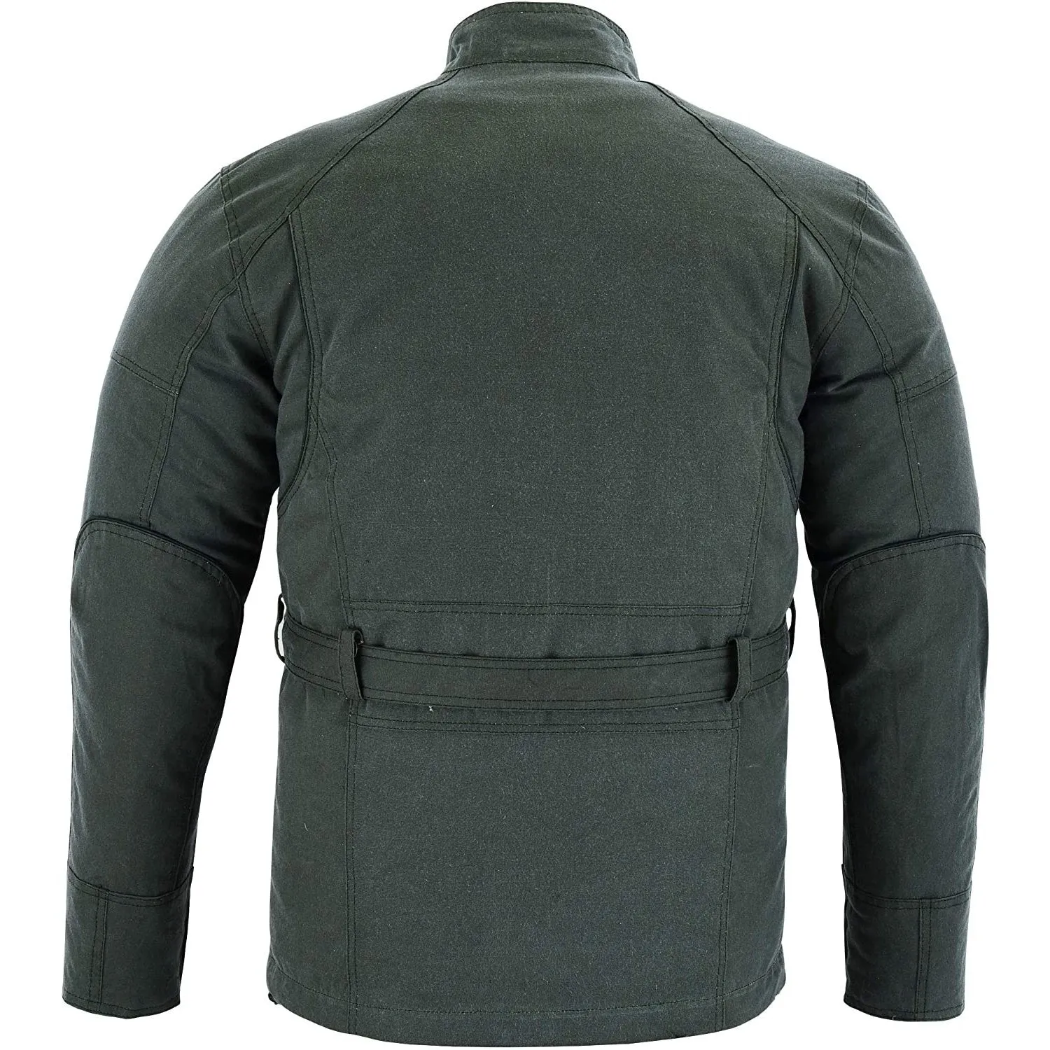 Gallanto Wax Cotton Armoured Motorcycle Motorbike Jacket Waterproof