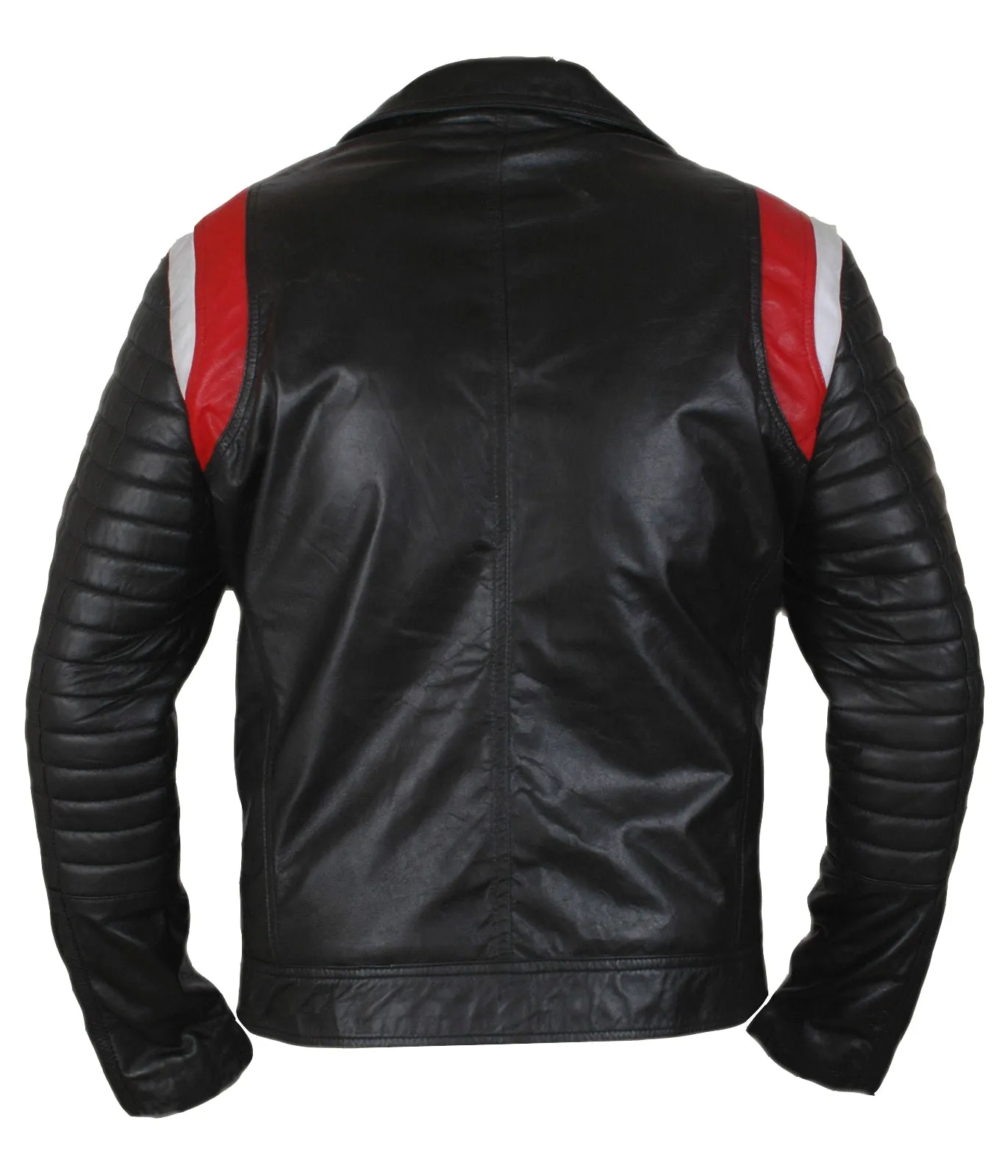 Leather Jackets Hub Mens Synthetic Leather Jacket (Black, Double Rider Jacket) - 1501776