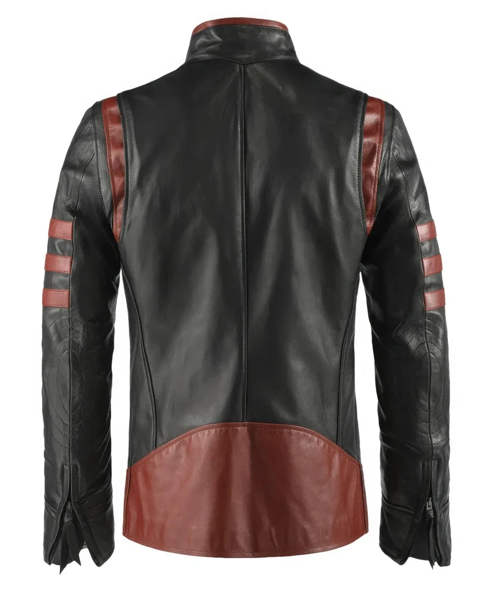 Men's Genuine Leather Biker Jacket