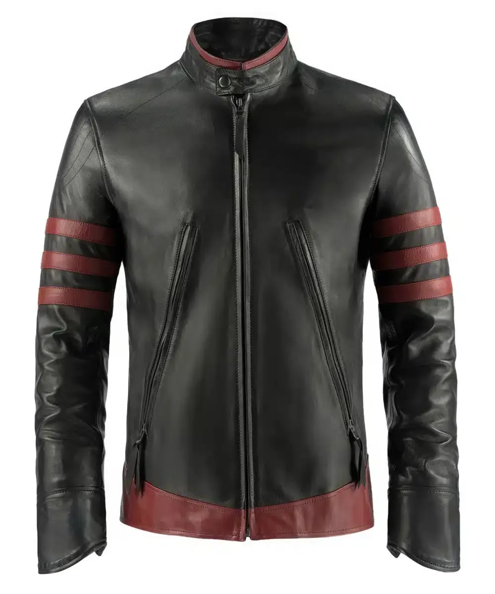 Men's Genuine Leather Biker Jacket