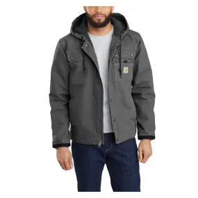 Men's Relaxed Fit Washed Duck Sherpa-Lined Utility Softshell Jacket