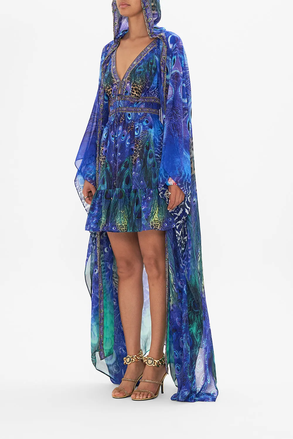 OVERSIZED ROBE PEACOCK ROCK