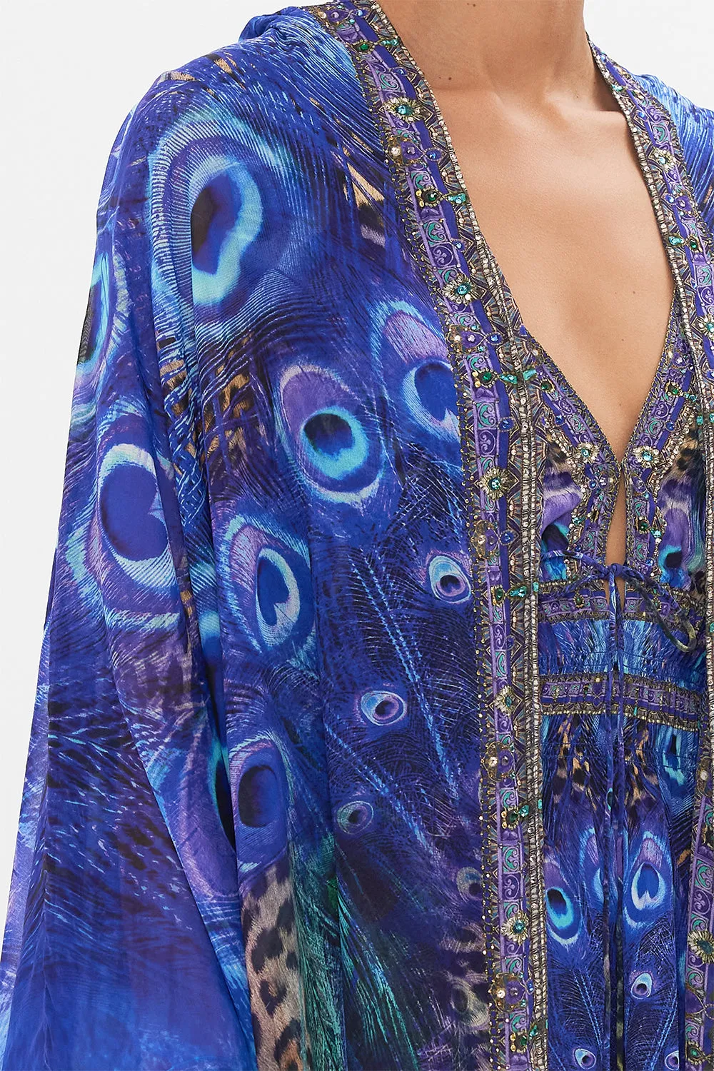 OVERSIZED ROBE PEACOCK ROCK