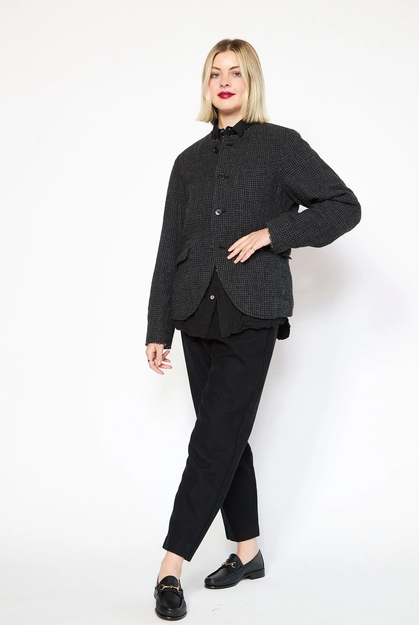PAS DE CALAIS Wool Houndstooth Jacket