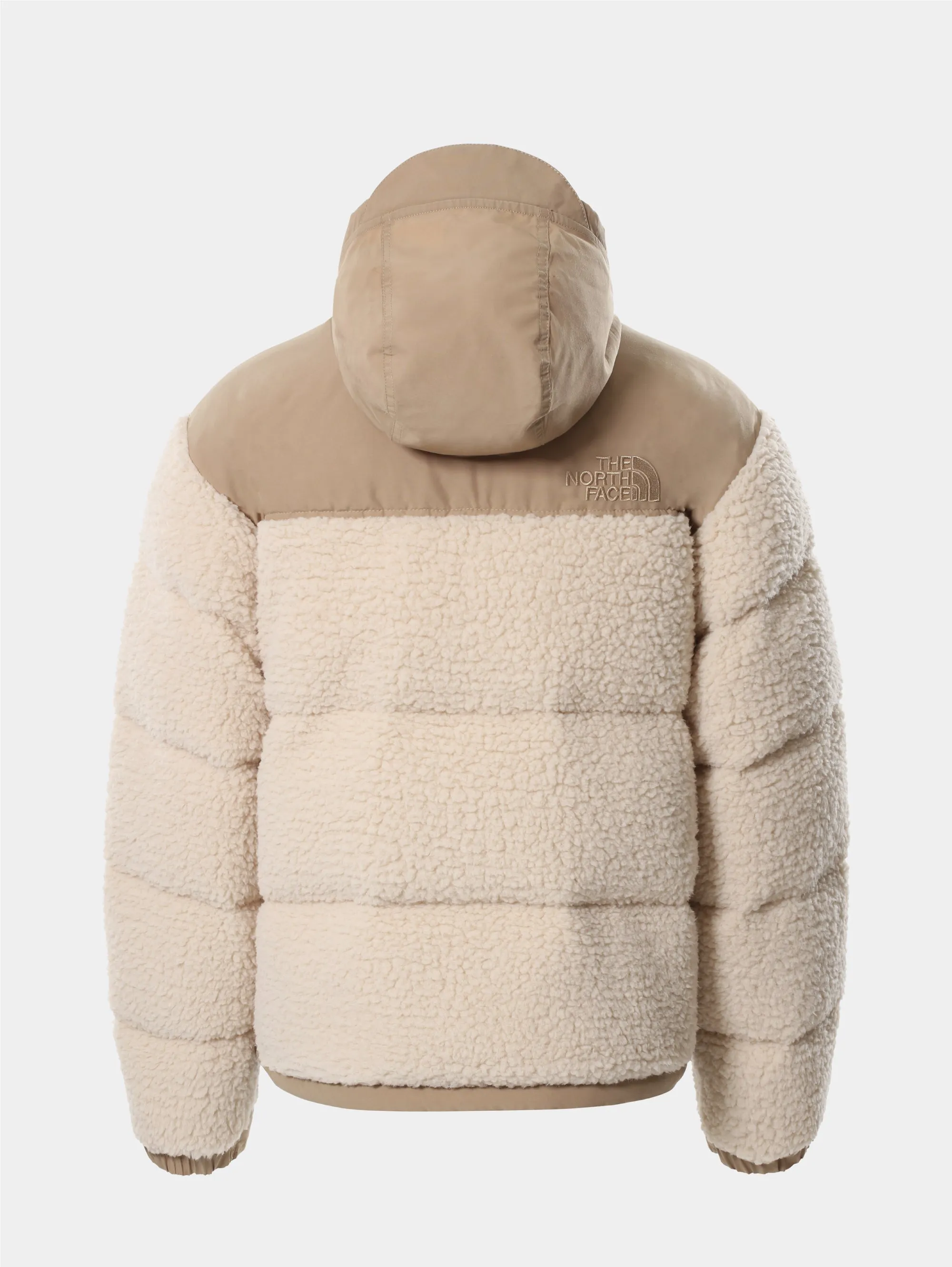 Piumino in Tessuto Sherpa Beige