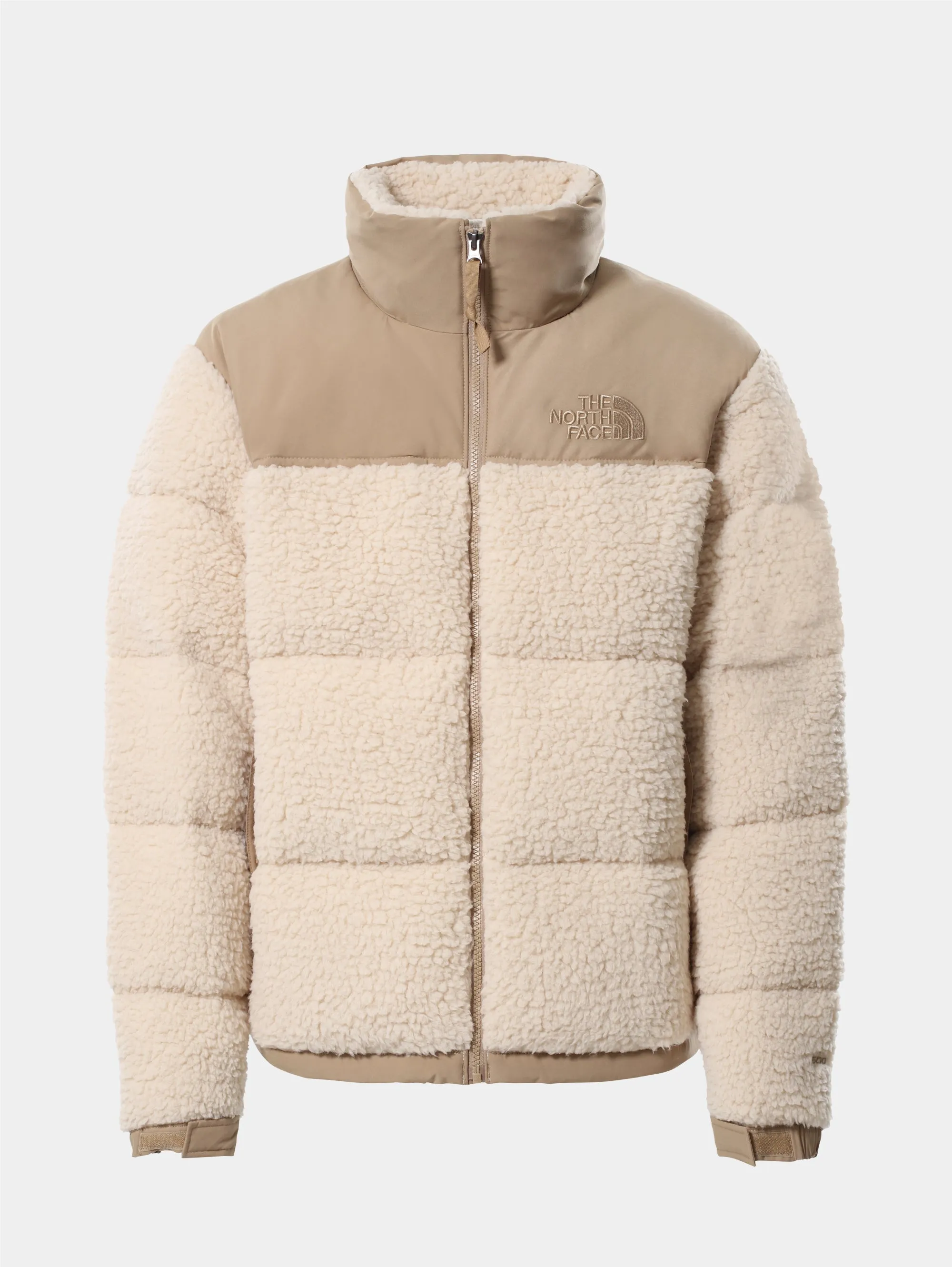 Piumino in Tessuto Sherpa Beige