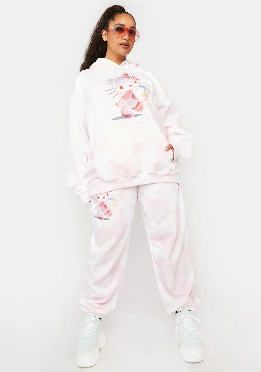 Plus Hello Kitty Bubble Tie Dye Hoodie