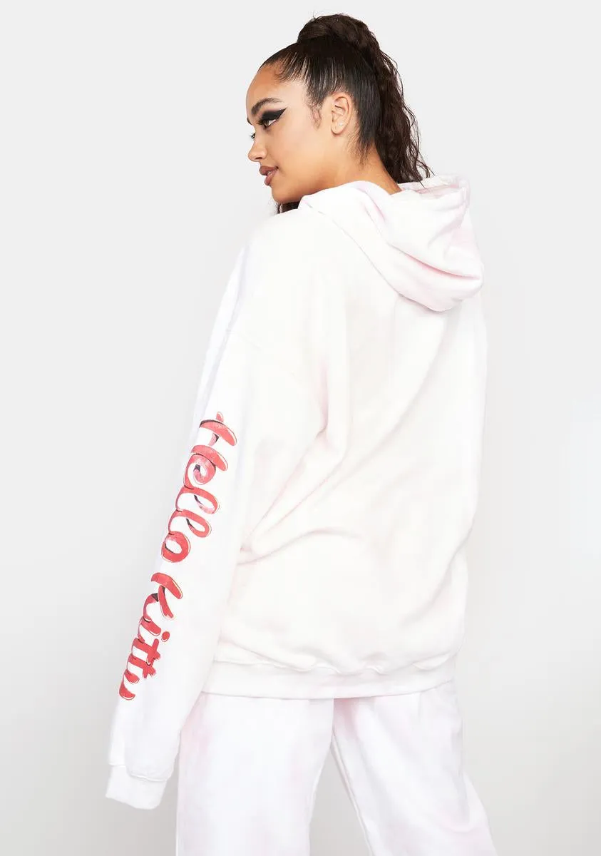 Plus Hello Kitty Bubble Tie Dye Hoodie
