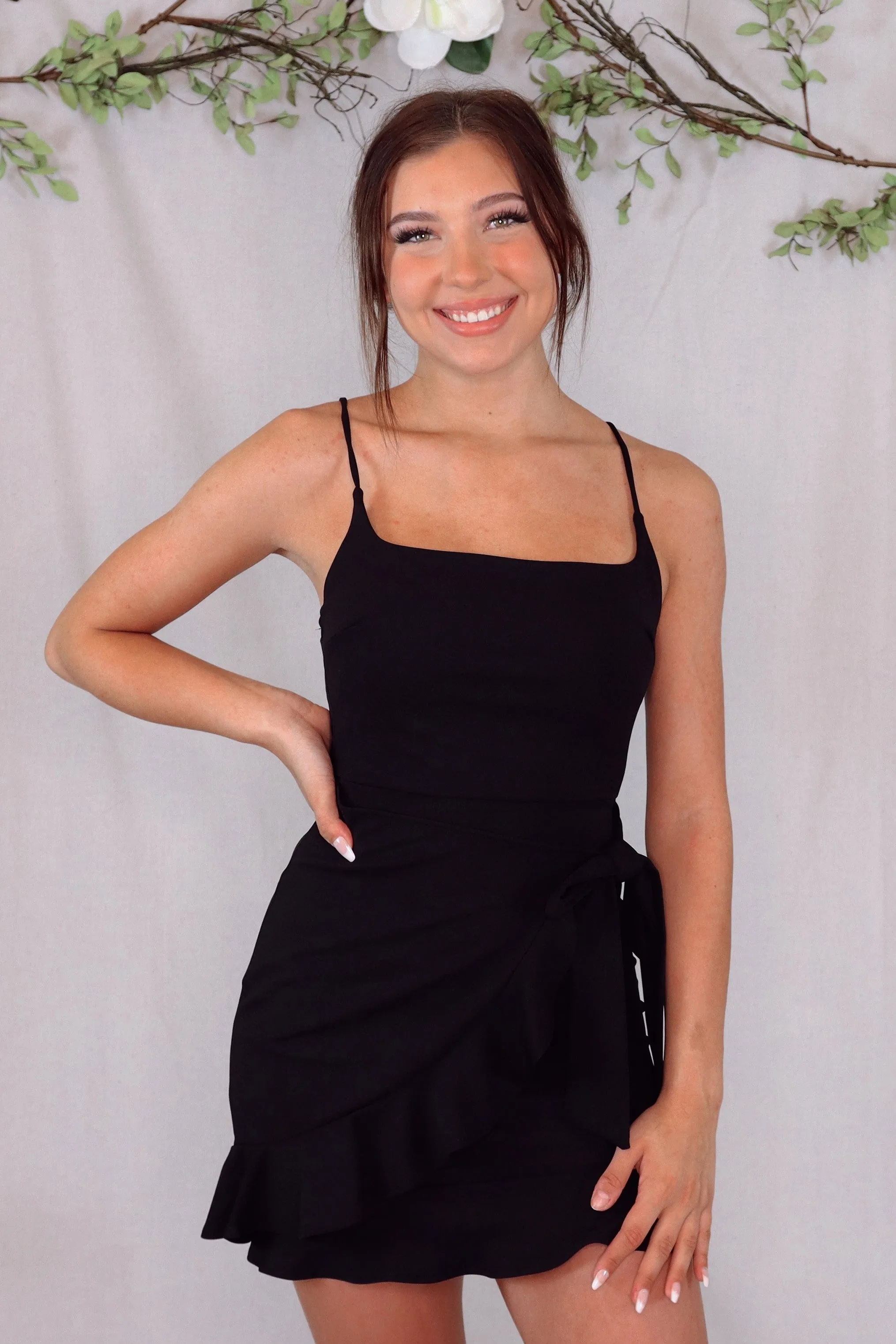 Ruffle Wrap Dress