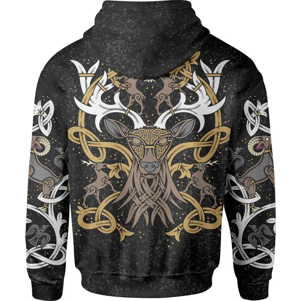 Stag of Valhalla Pullover Hoodie
