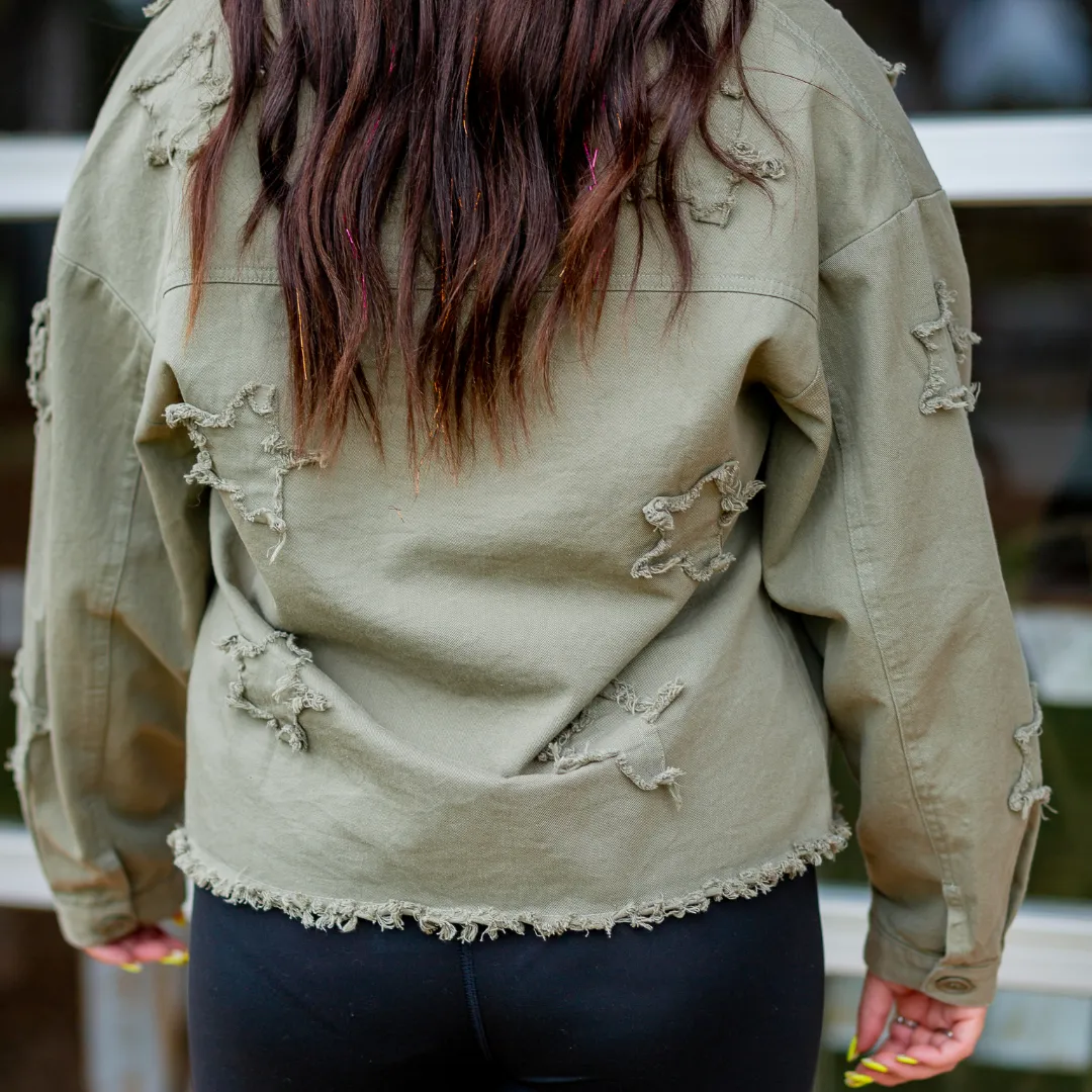 Star Patch Denim Jacket