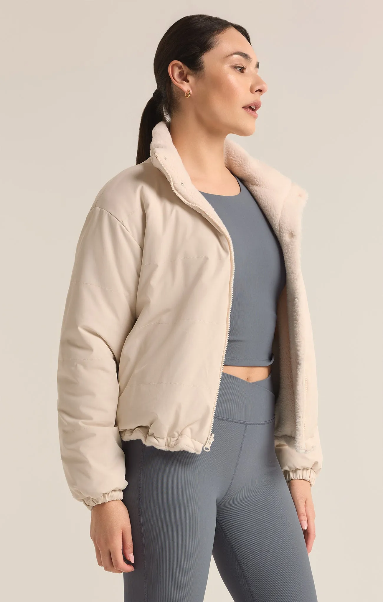 Tahoe Reversible Sherpa Puffer Jacket