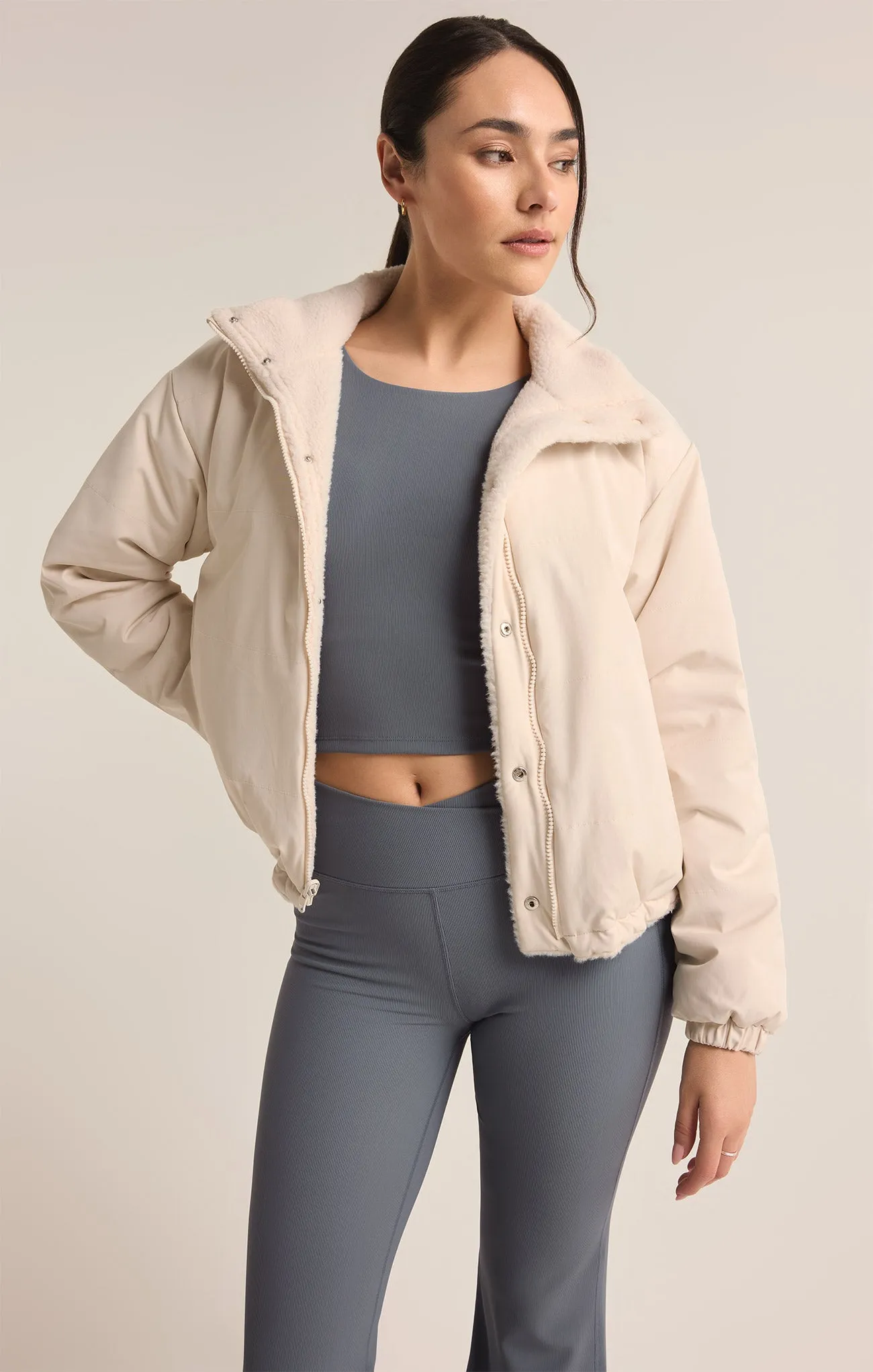 Tahoe Reversible Sherpa Puffer Jacket