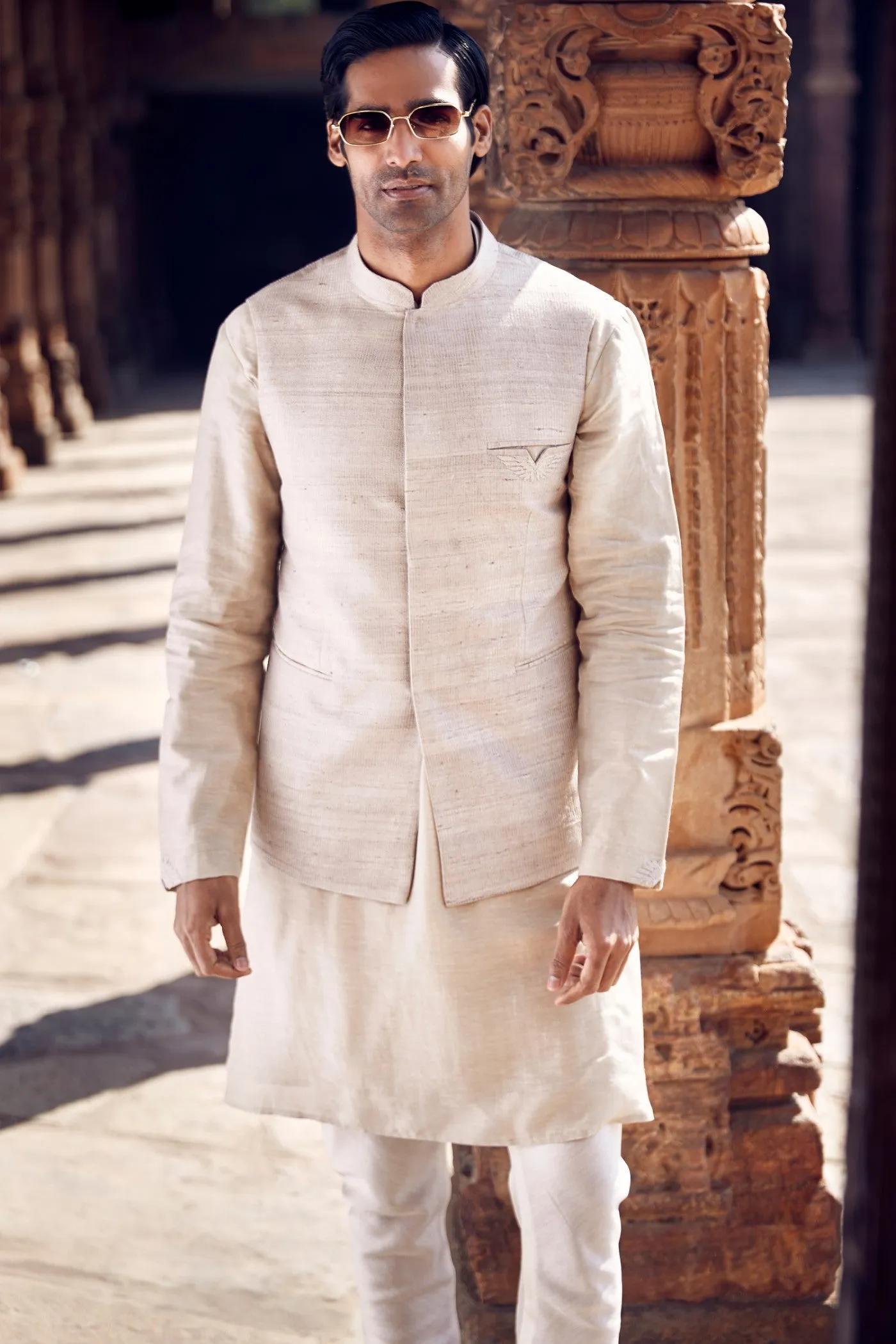 The Handloom Iconic Wing Pocket Dandy Jacket