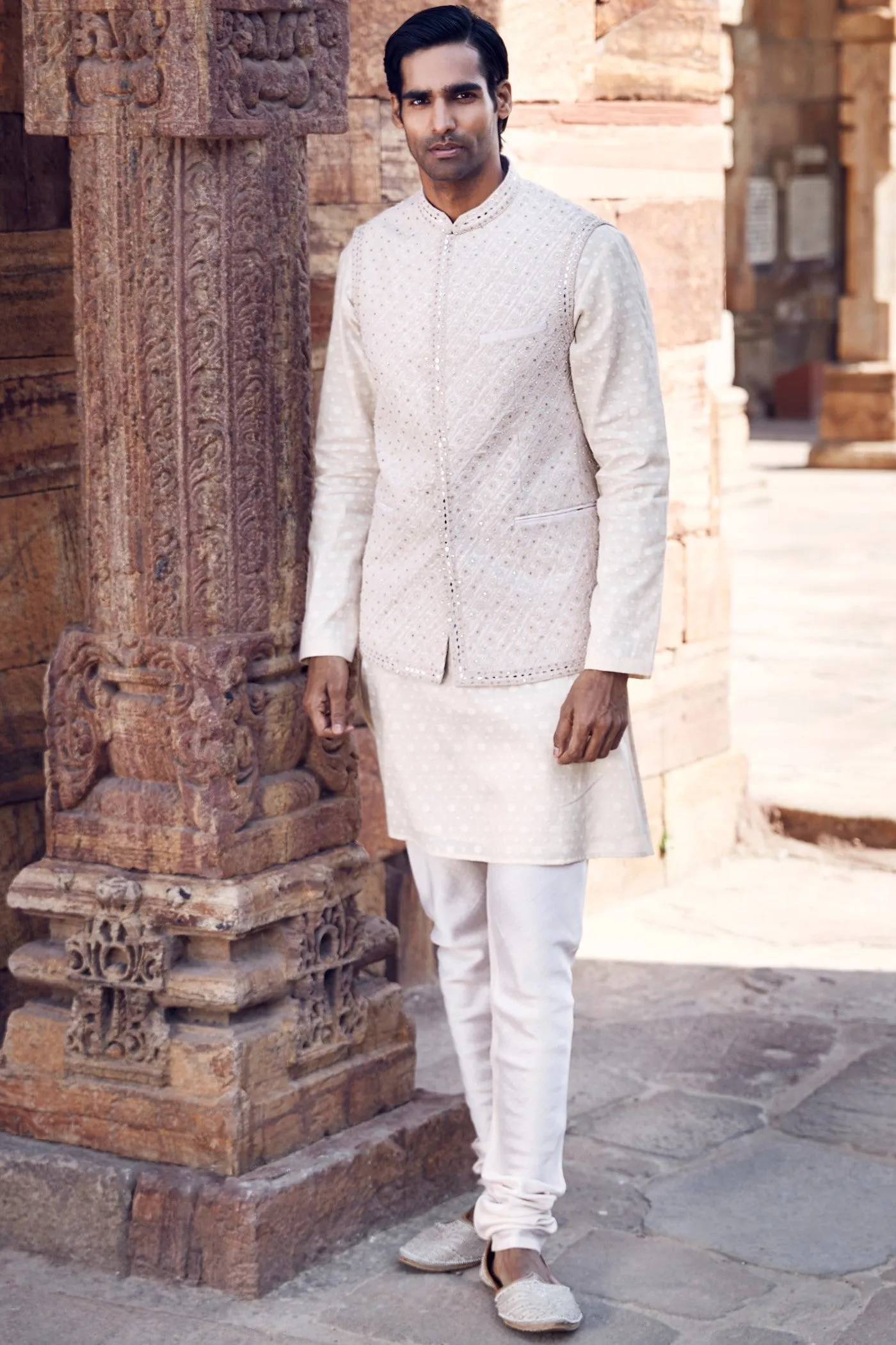 The Nayab Dandy Jacket with a Saada Kurta