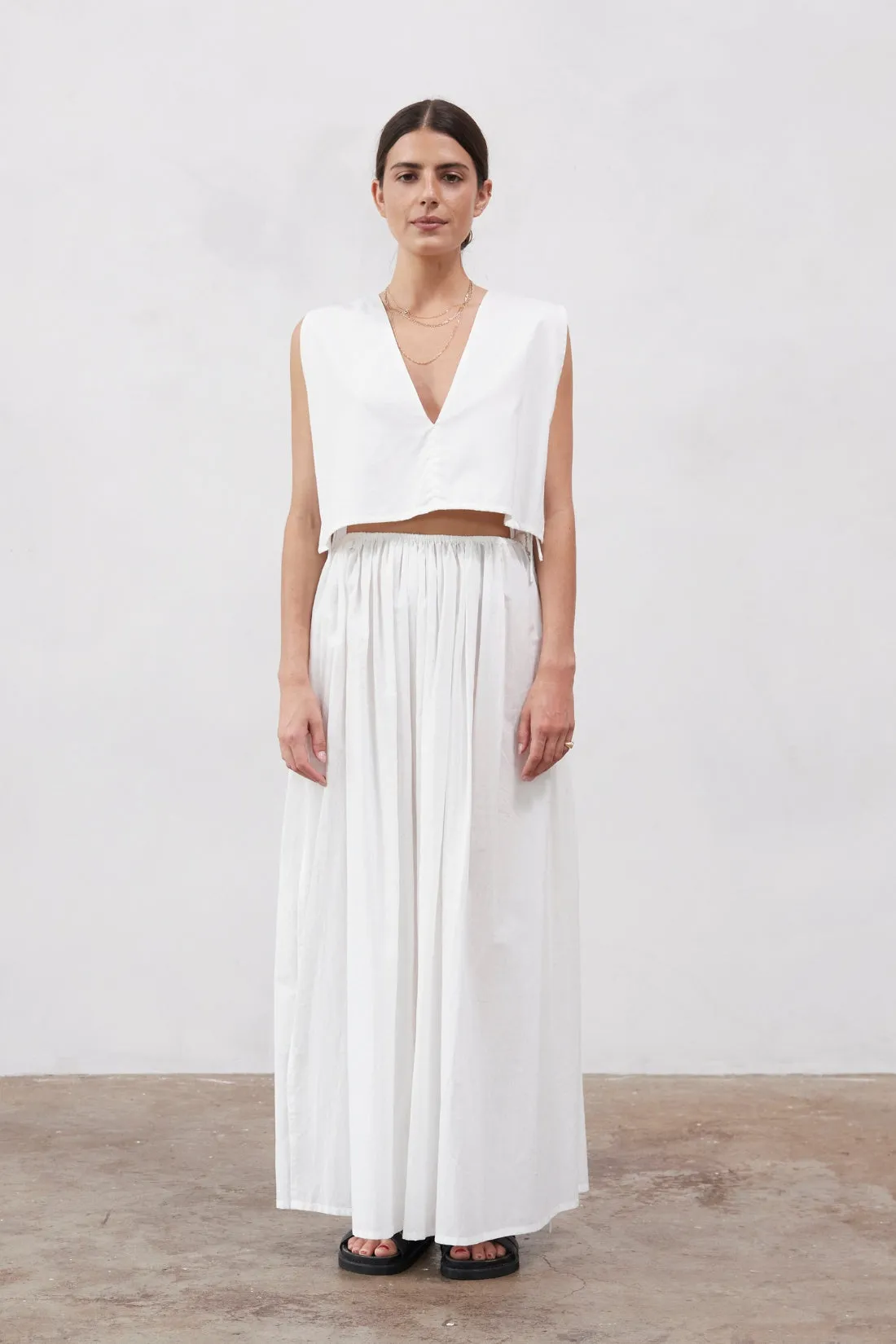 Tulum Organic Cotton Top White